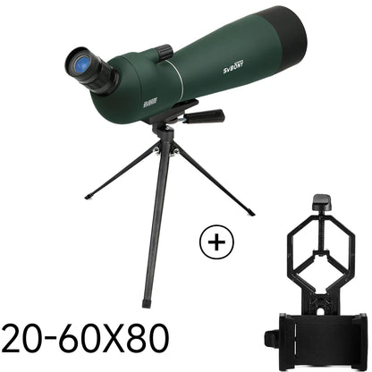 SV28 Spotting Scope 50/60/70/80mm Powerful Zoom With Tripod Waterproof