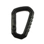D-shape Camping Carabiners Reusable Snap Type Keychain