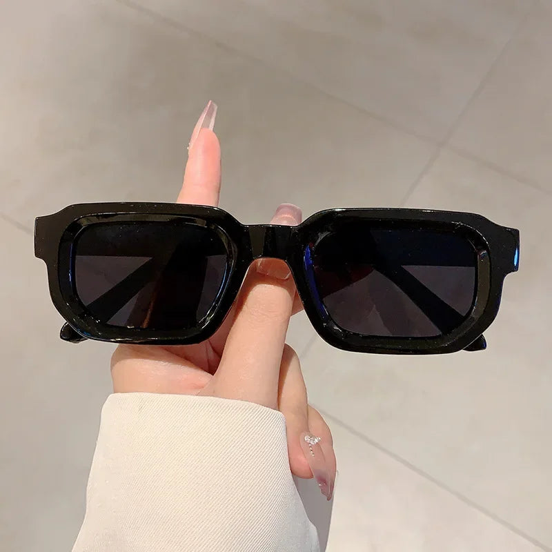 New Men Vintage Rectangle Frame Sunglasses