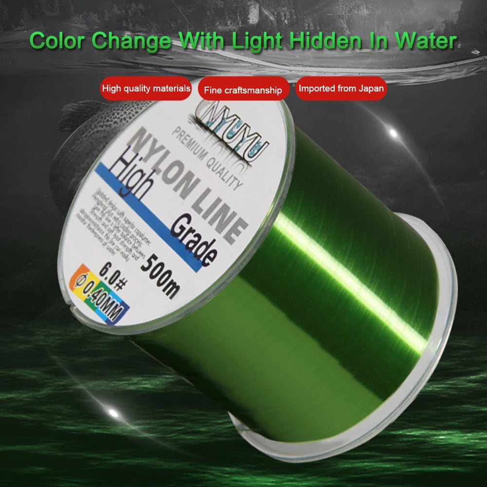 500M Super Strong Fishing Line Abrasion Resistant 18-90LB