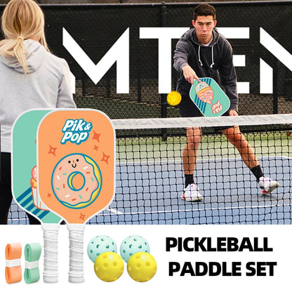Pickleball Complete Kit with 2 Paddles, Balls, & Carry Bag.