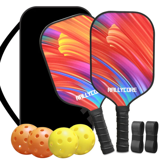 Pickleball Paddles 2 Paddles, Balls and Pickleball Bag,