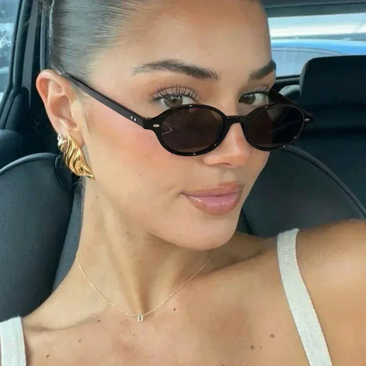 Retro Small Oval Sunglasses UV400