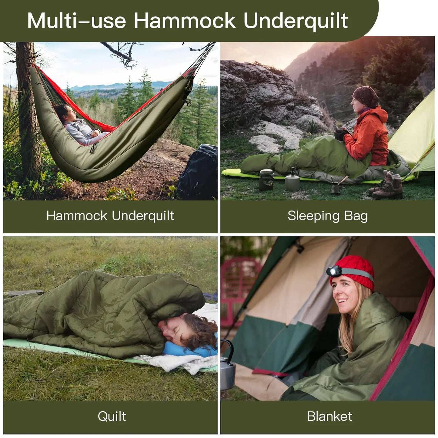 Night Cat Hammock Under quilts Sleeping Bag