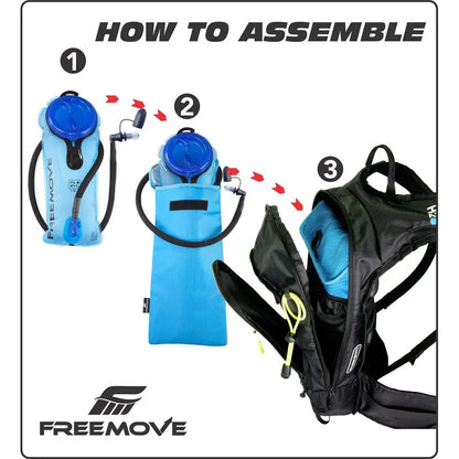 Hydration Water Backpack 3in1 with 2L Bladder