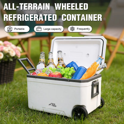 70L Wheeled Cooler Insulated Ice Chest Box