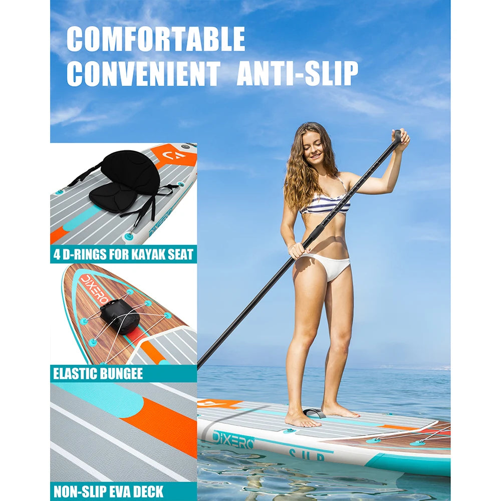Myboat DIXERO Waterproof Inflatable Paddle Board 11''x33''x6''