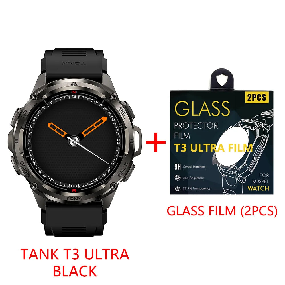 2025 KOSPET TANK T3 Ultra GPS Rugged Smart Watch