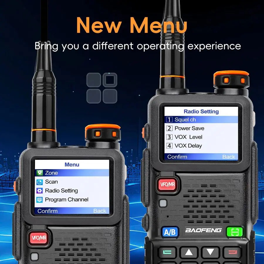 BF5RH PRO GPS 10 Ham Handheld Radio, MultiBand Long Range