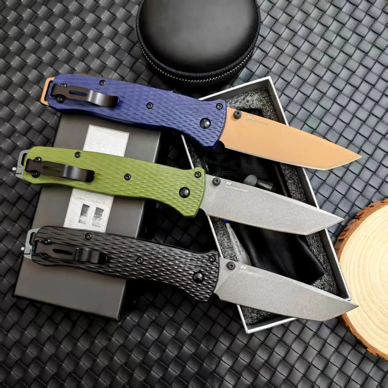 BM 537 Folding Pocket Knife Drop Point Flat Blade