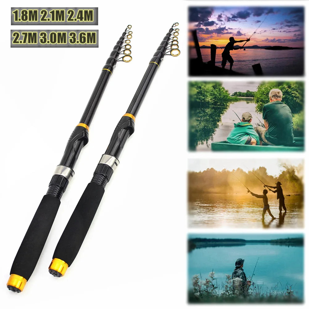 Carbon Fiber Fishing Rod Telescopic