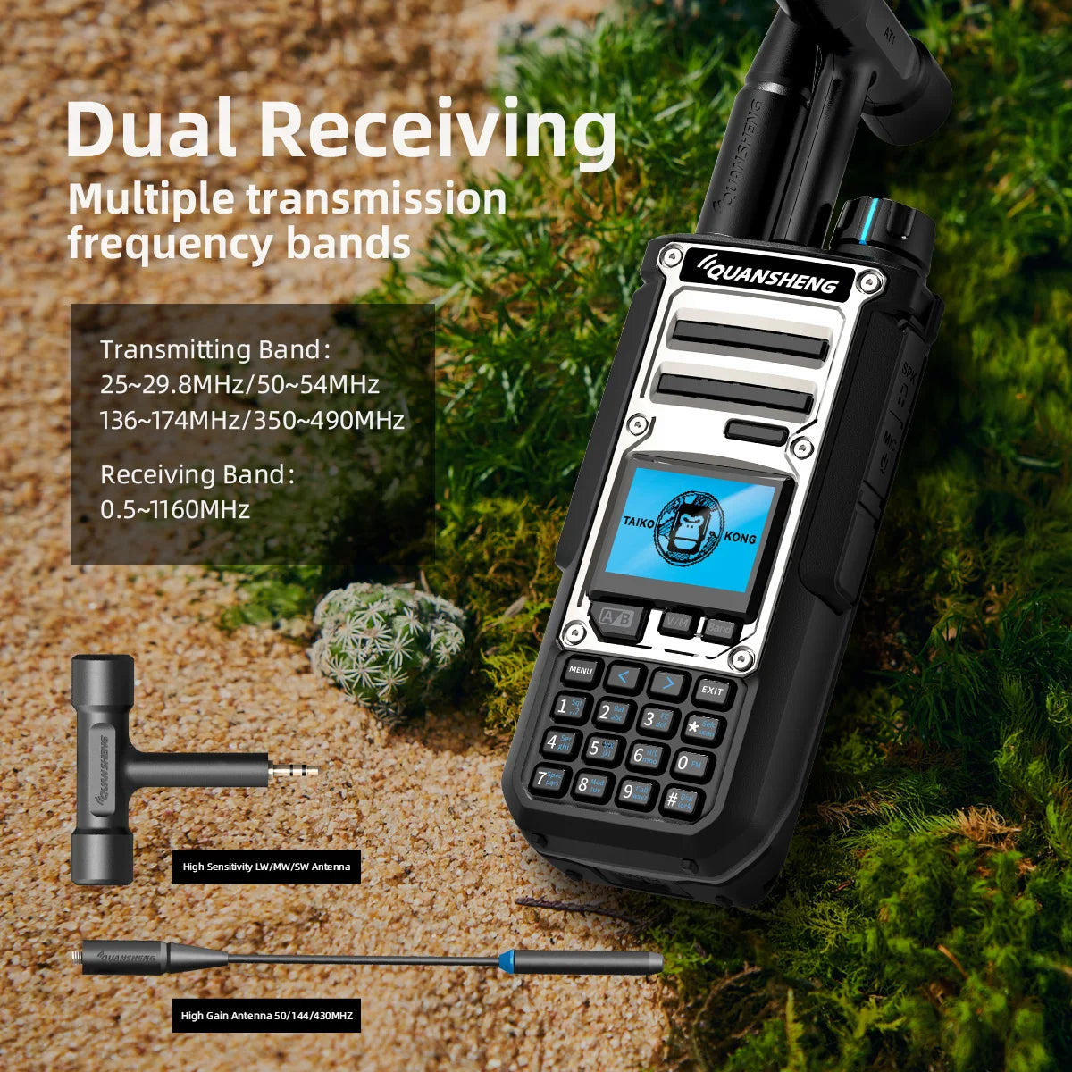 Quansheng TK-11(8) 10W VHF/UHF Dual Band Radio