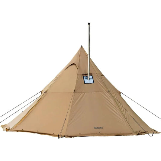 Camping Hot Tent 4-8 Person Tipi Stove Jack