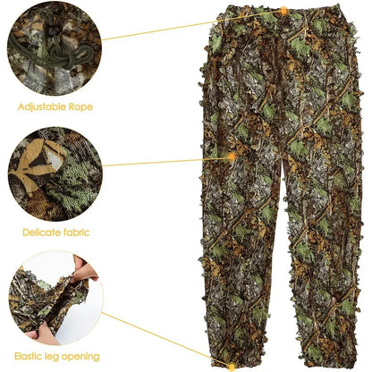 3D Ghillie Suit Tactical Outdoor Camouflage Clothes