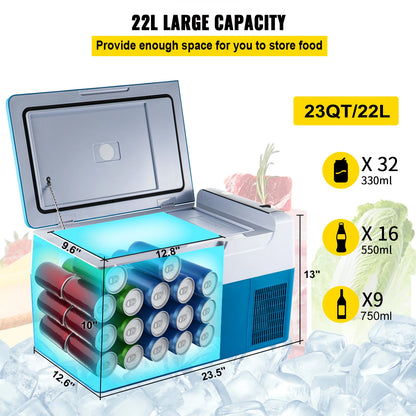 Succebuy 12V Portable Refrigerator Refrigerator App Control(-4℉~68℉)
