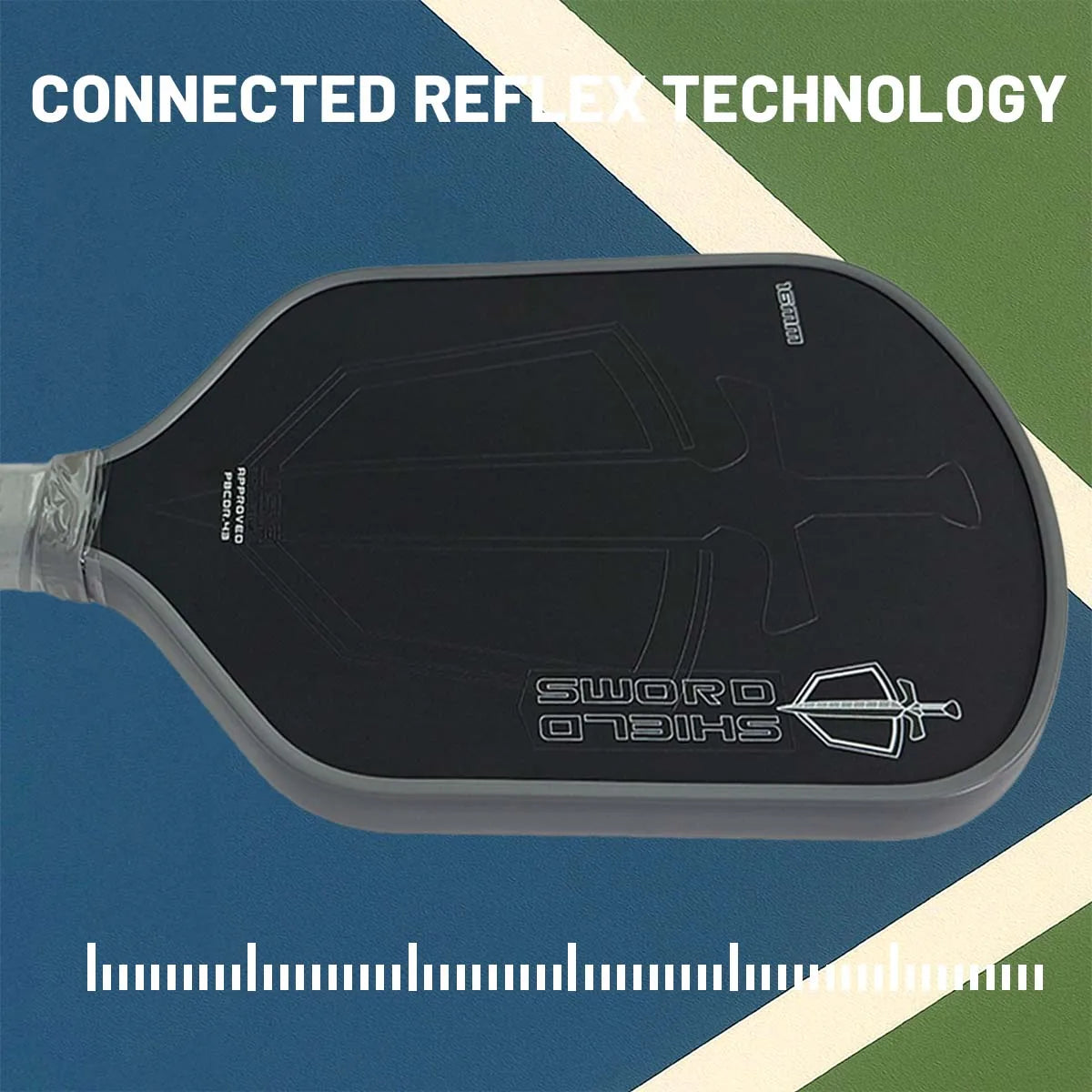 J2nf 16mm Sword & Shield Pickleball Paddle, Gen. 4.5