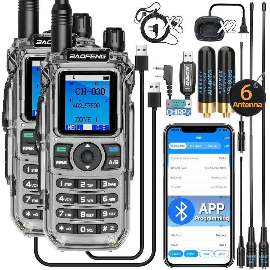 GMRS Handheld Radio Ham Radio Long Range Rechargeable Walkie