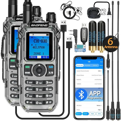 GMRS Handheld Radio Ham Radio Long Range Rechargeable Walkie