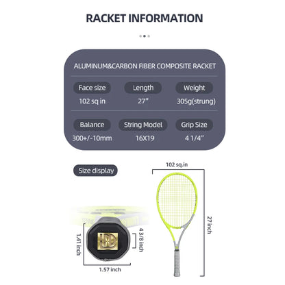 SALYWEE Gemini Composite Carbon Tennis Racket