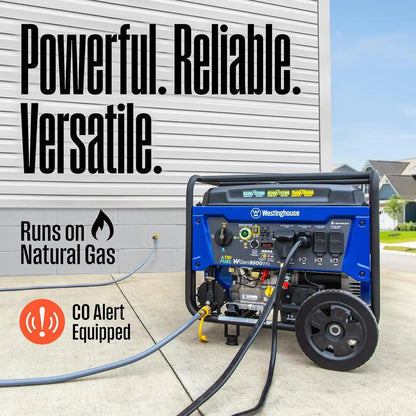 12500 Peak Watt Tri-Fuel Home Backup Portable Generator
