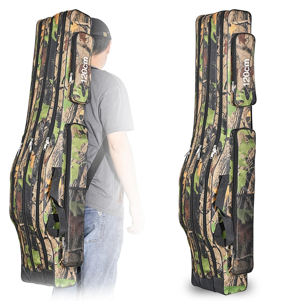 3 Layer Fishing Pole Storage Bag Waterproof