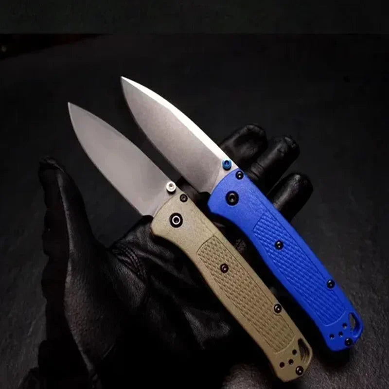 Folding BM 535 Blue/khaki Handle EDC Knife l
