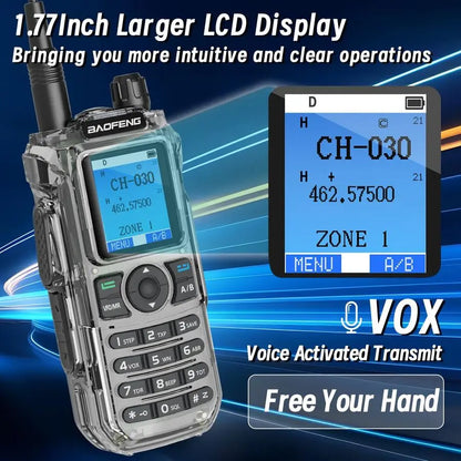 GMRS Handheld Radio Ham Radio Long Range Rechargeable Walkie