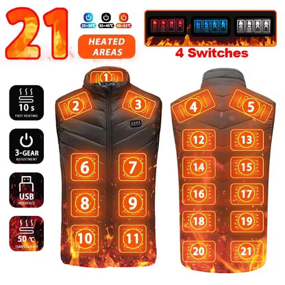 Electric Heated Jackets Men Women Sportswear