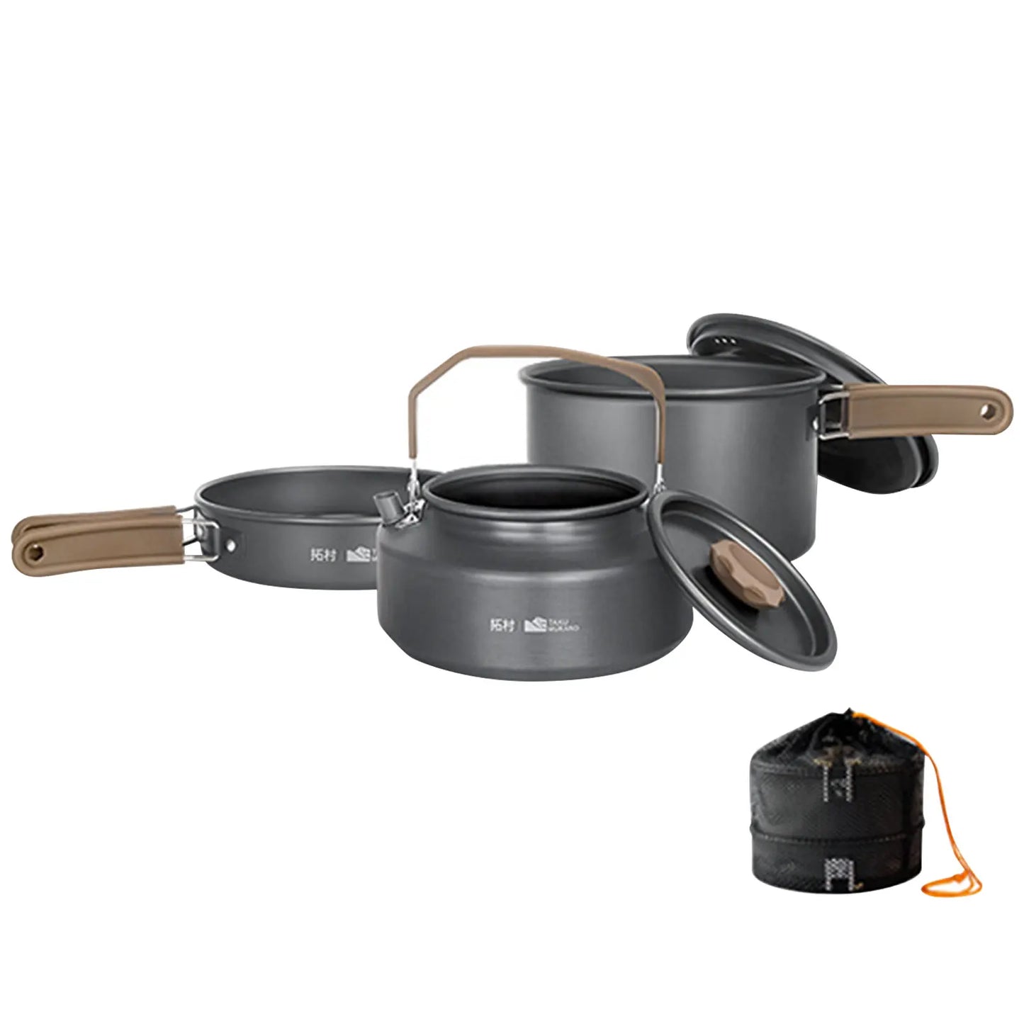 3Pcs Camping Cooking Set Camping Pots and Pans
