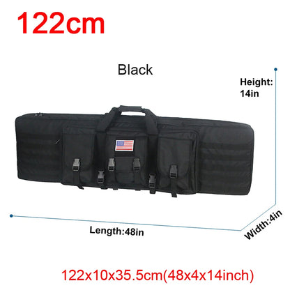 LQARMY 32 38 42 48 inch Tactical Double Rifle Case