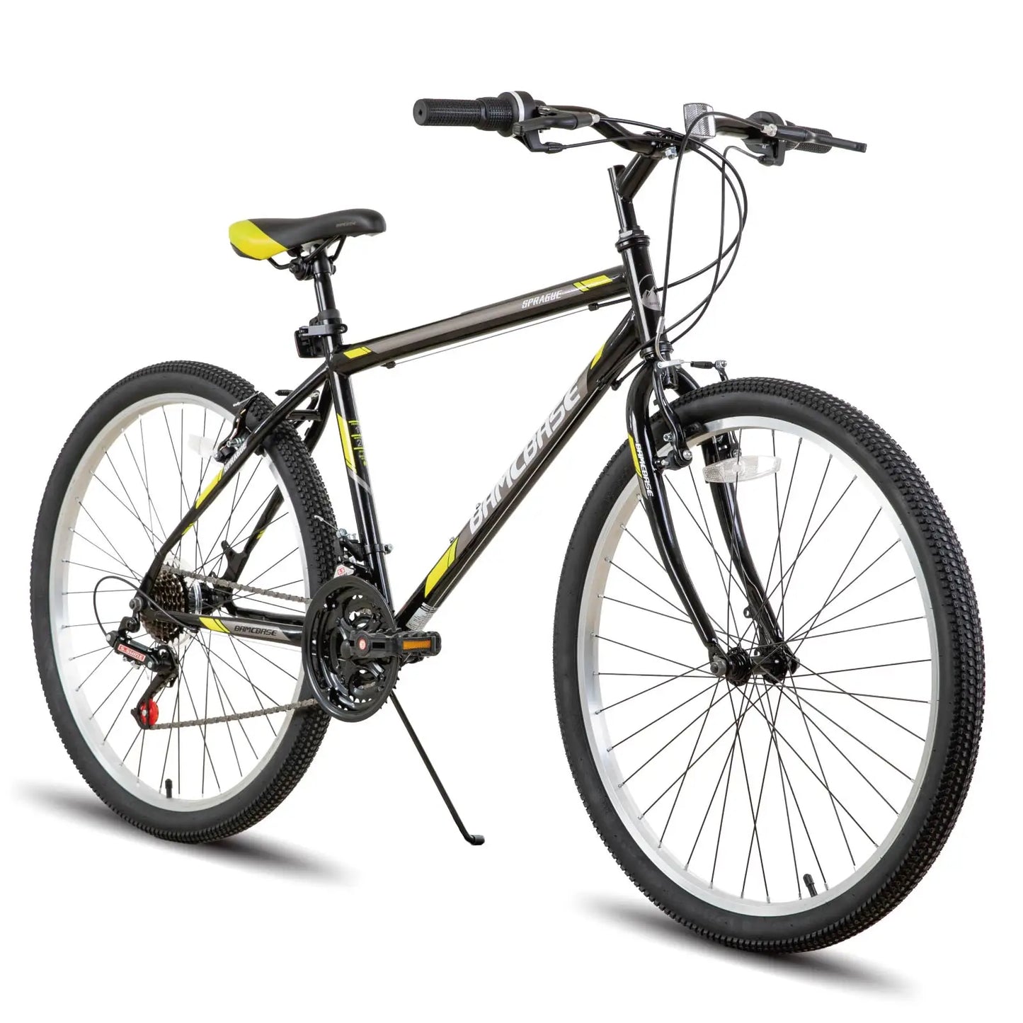 Hiland 24" 26"Mountain Bike,, 21 Speeds High-Carbon Steel Frame,
