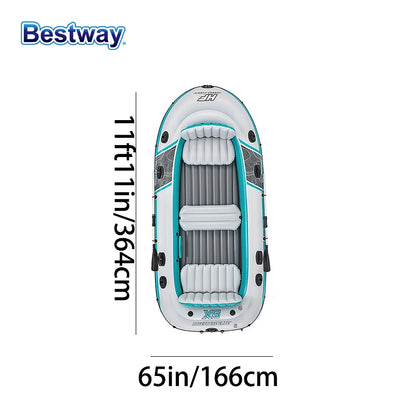 Bestway 65159 5 Person Inflatable Kayak - Durable PVC Material,