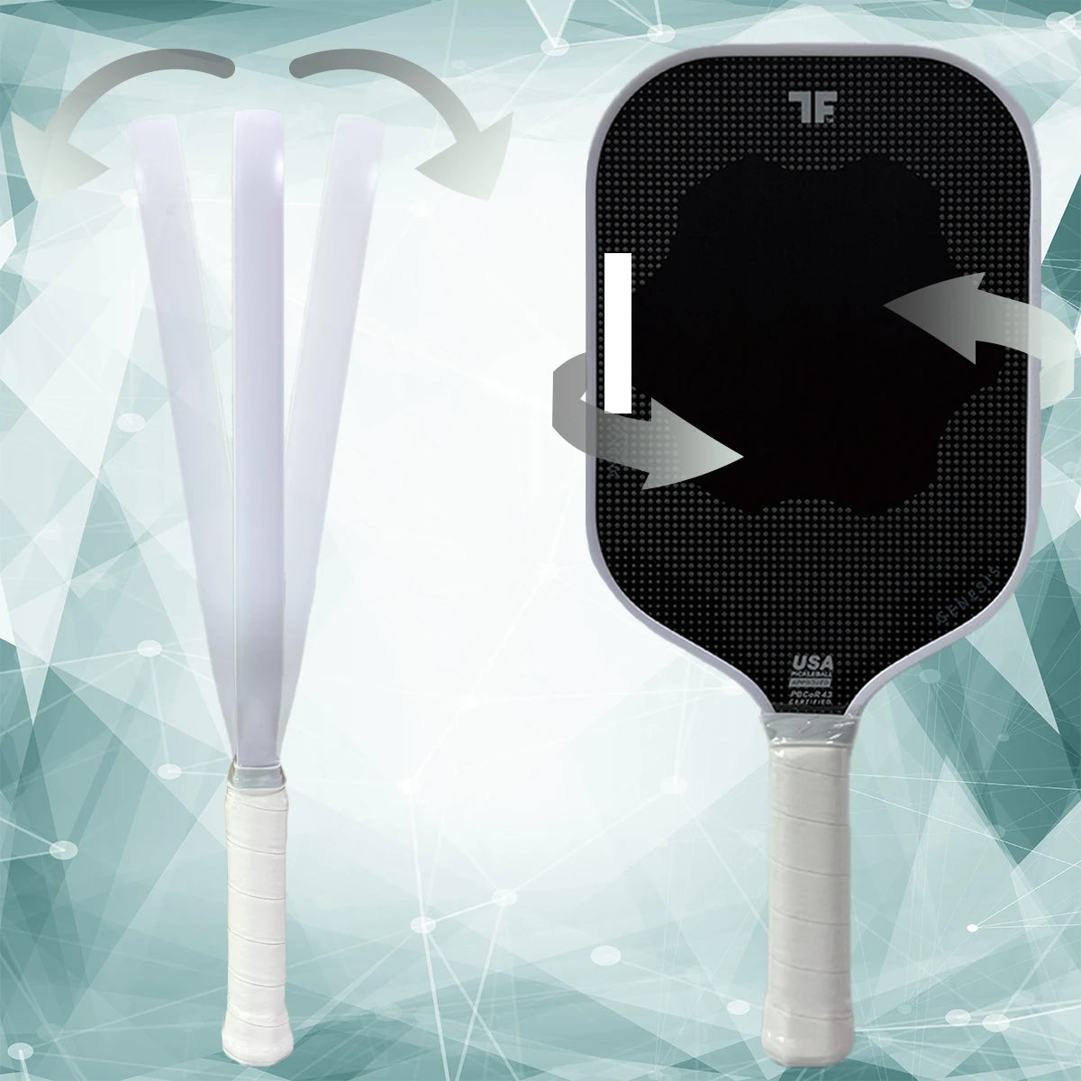 TF Genesis 3 Pickleball Paddle Hybrid – 100% Foam Core,