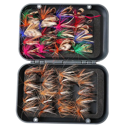 60/41pcs Box Fly Hook Set Artificial Insect Fishing