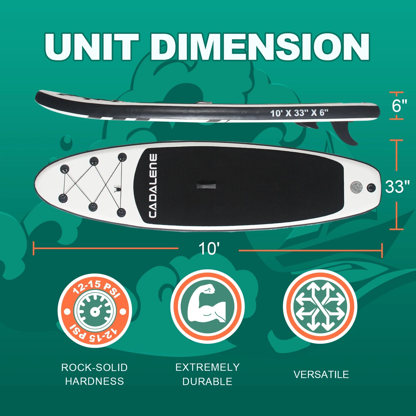 CADALENE Inflatable Stand Up Paddle Board SUP Accessories,