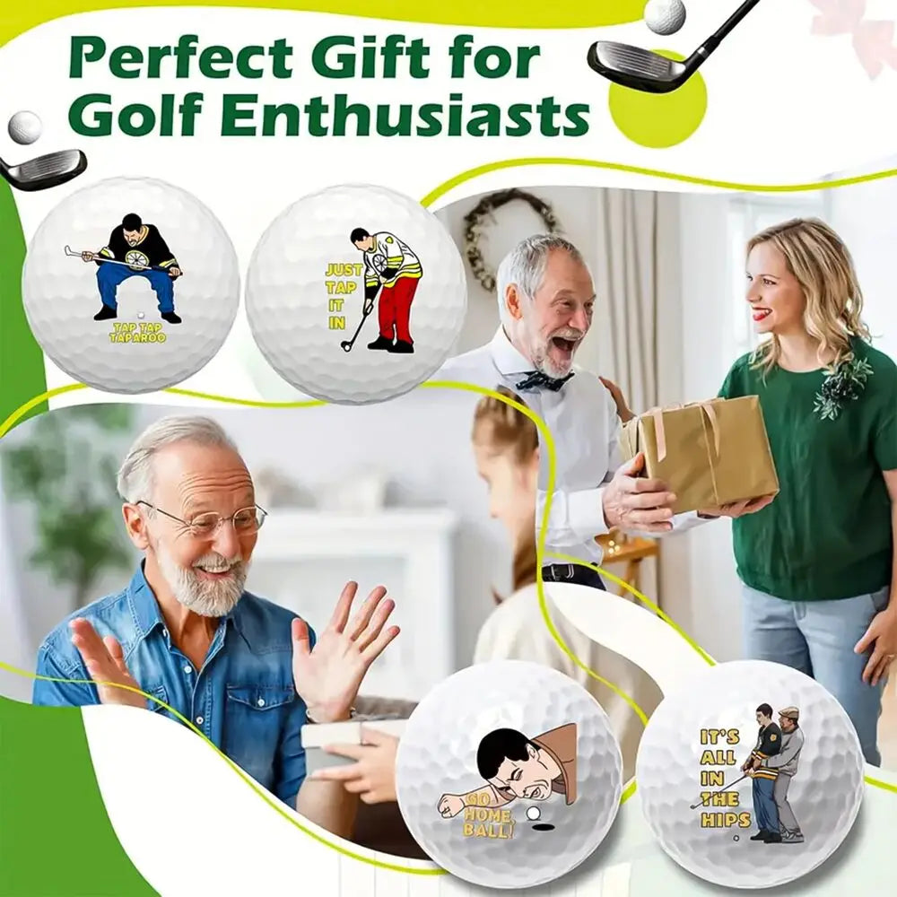 4 Counts Funny Golf Balls