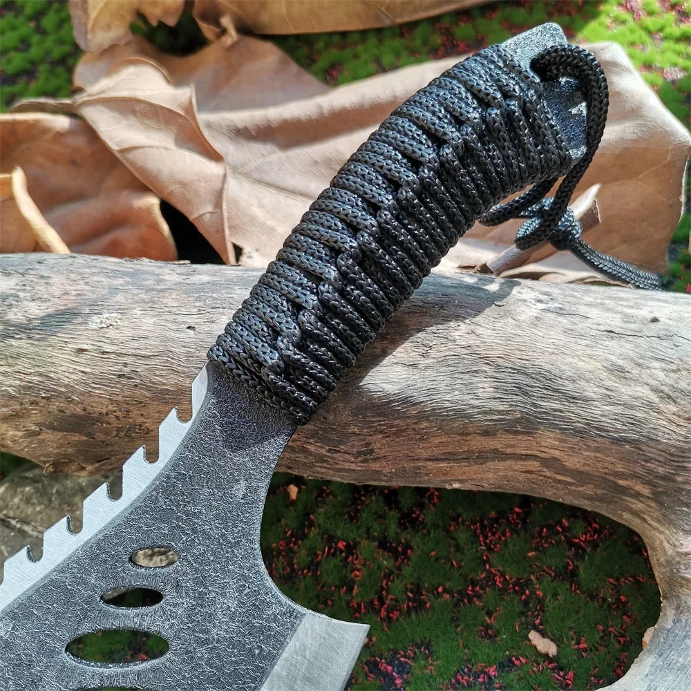 Stainless Steel Survival Tomahawk Ax: Nylon Sheath