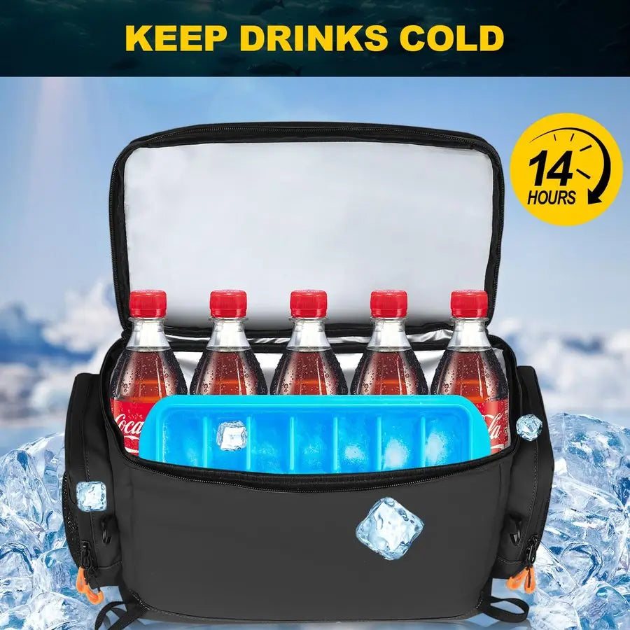 Fishing Backpack with Rod Holder, 51L Cooler