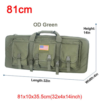 LQARMY 32 38 42 48 inch Tactical Double Rifle Case