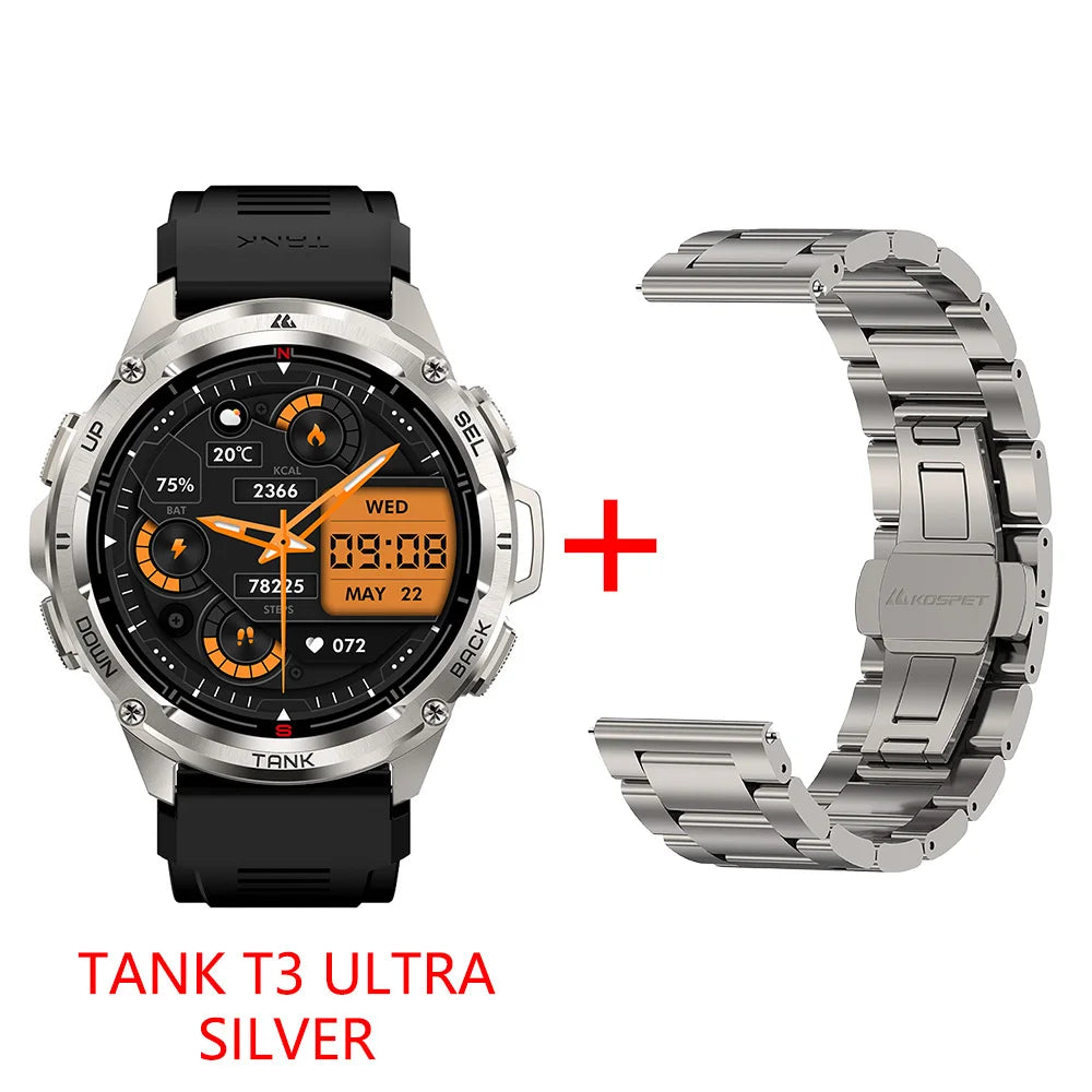 KOSPET TANK T3 Ultra GPS Smart Watch Waterproof