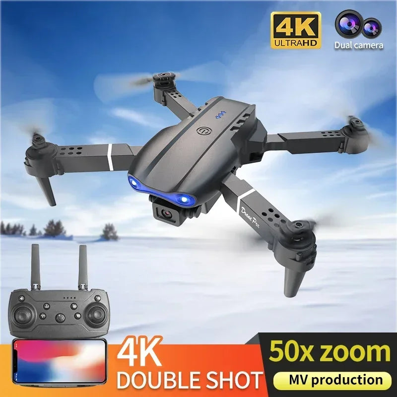 E99Pro RC Drone 4K Professinal With 1080P Wide Angle HD