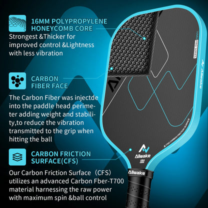ALLWAKE BMF002 T700 Pickleball Paddle