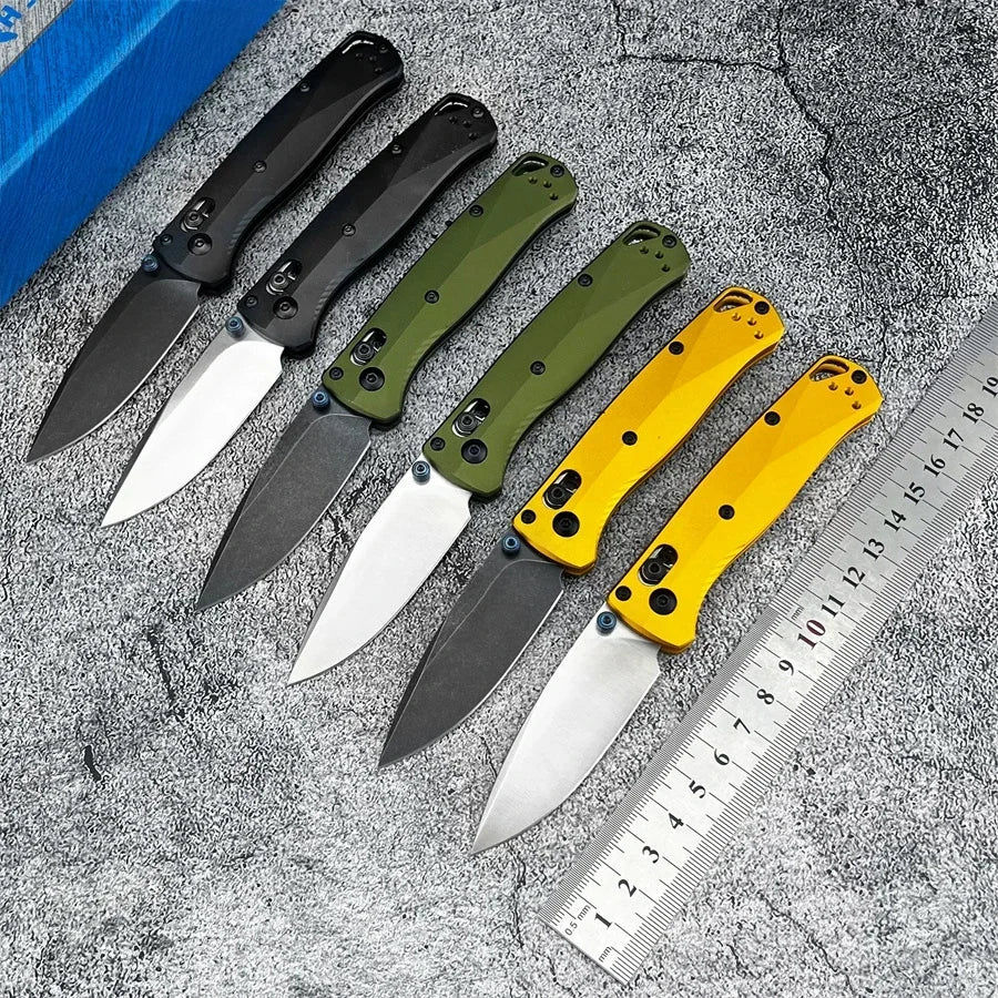 BM 533BK-2 Mini Bugout AXIS Folding Knife Plain Blade