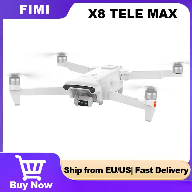 TELE MAX 3-Axis Gimbal 4K HDR 48MP 30x Camera Drone
