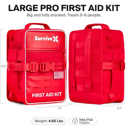 Pro First Aid Kit for Car, Travel Home