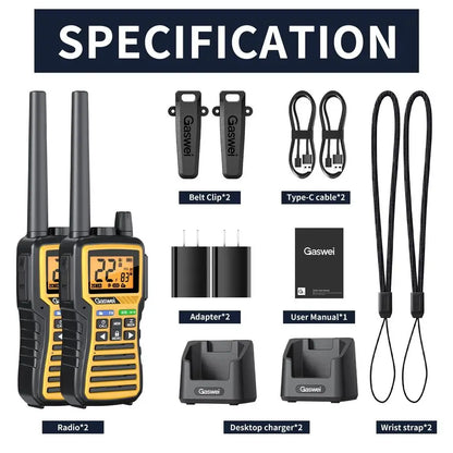 Long Range GMRS walkie talkies for Adults TwoWay Radio