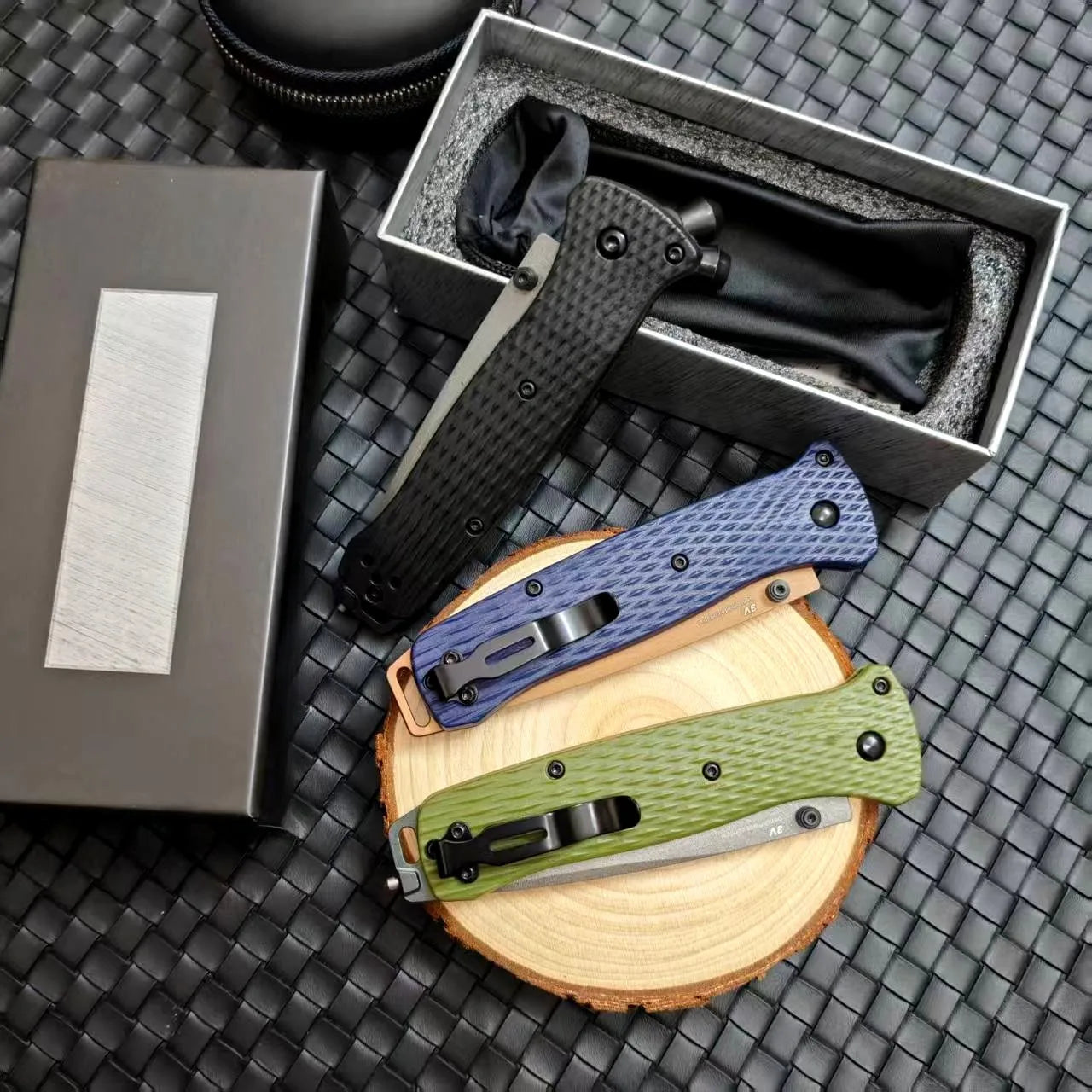 BM 537 Folding Pocket Knife Drop Point Flat Blade
