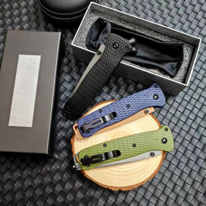 BM 537 Folding Pocket Knife Drop Point Flat Blade