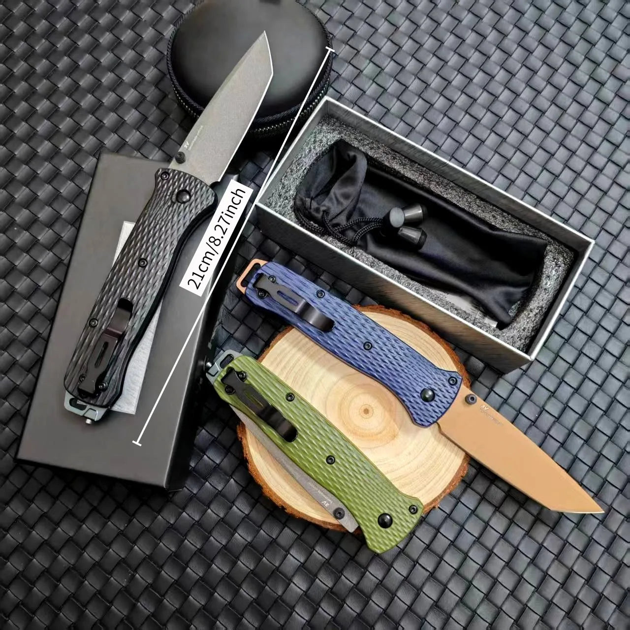 BM 537 Folding Pocket Knife Drop Point Flat Blade