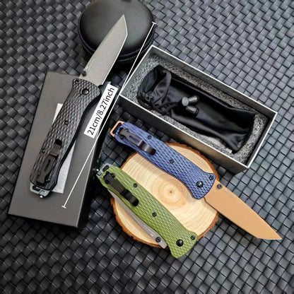 BM 537 Folding Pocket Knife Drop Point Flat Blade